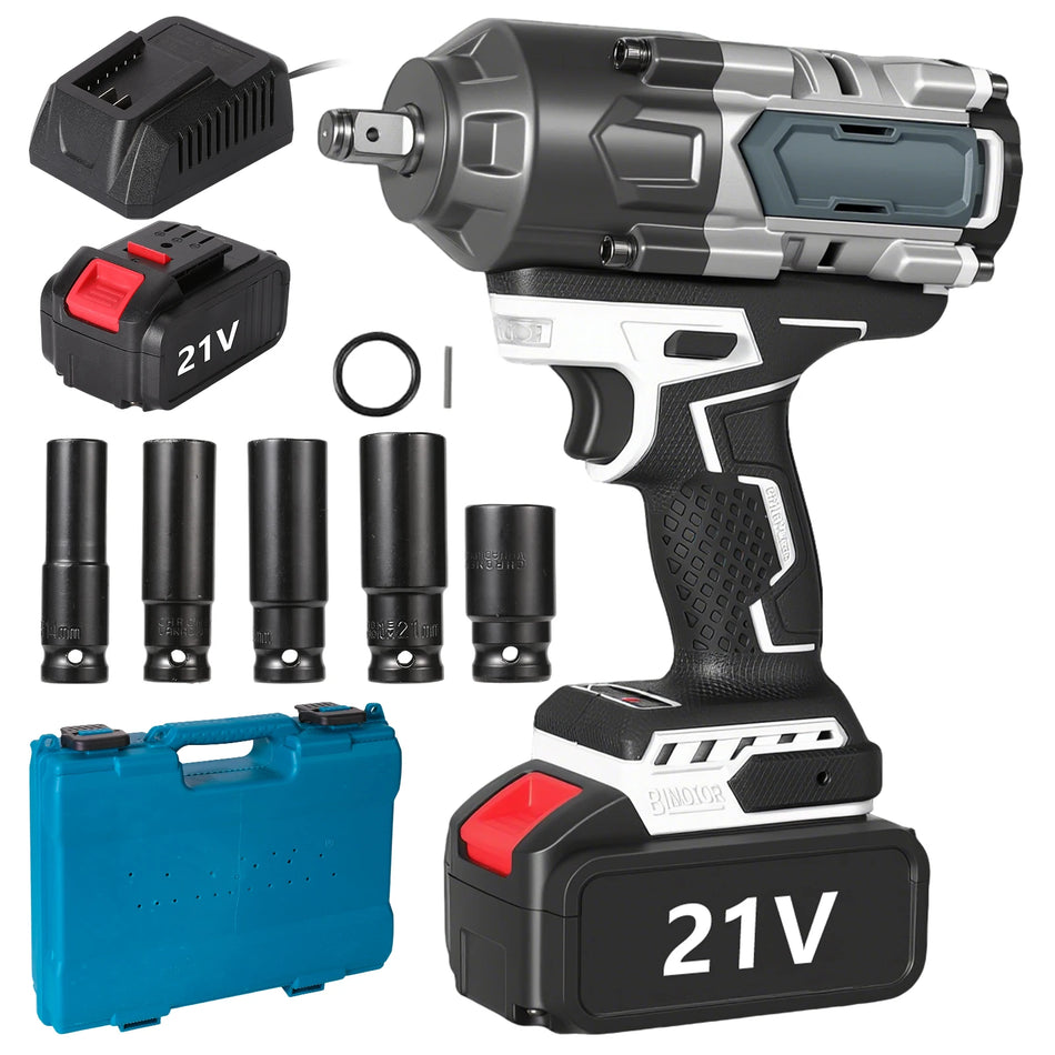 700Nm Belaidė Bešepetėlių Smūginė Raktas 21V Pusė Colio