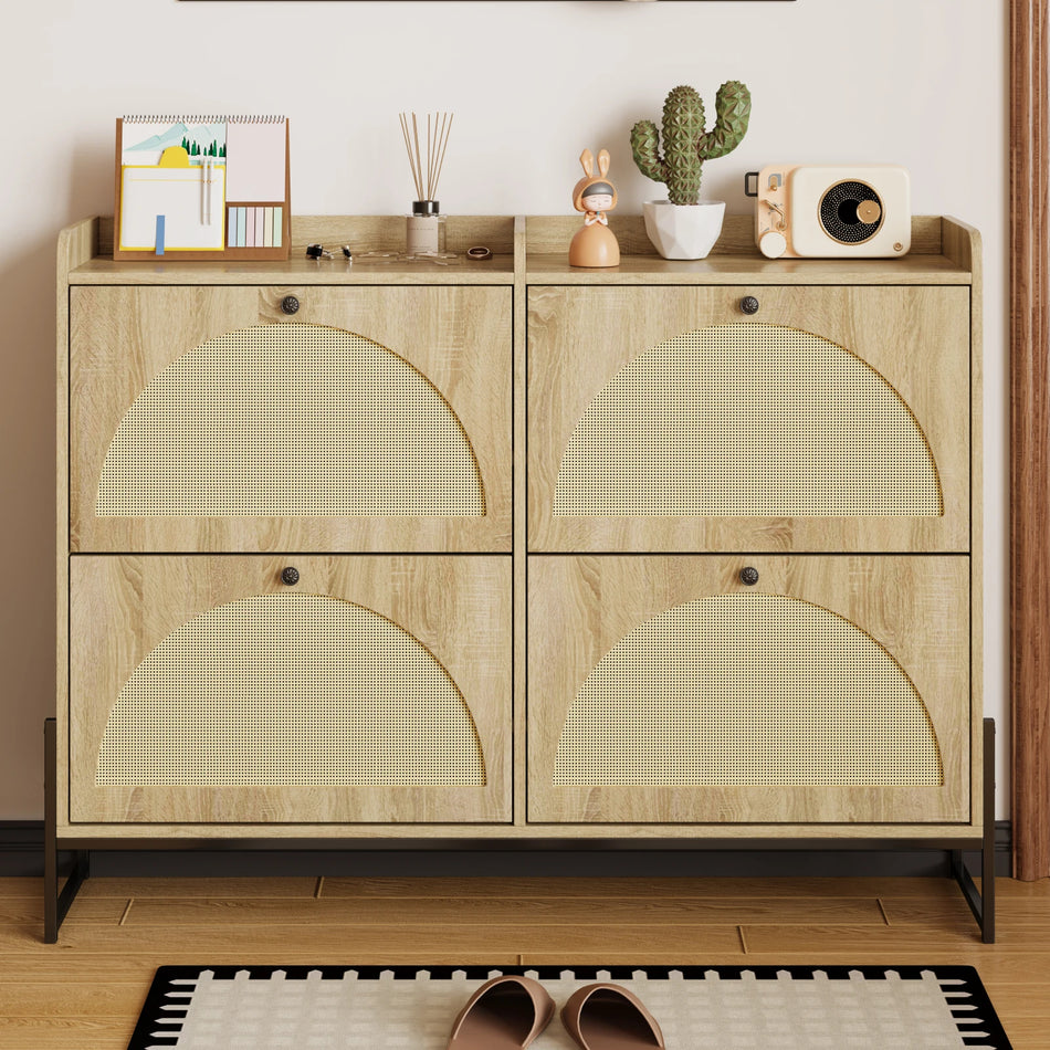 Αστικός Πολυτελής 4 Θήκες Ρυθμιζόμενη Στενή Ντουλάπα Παπουτσιών