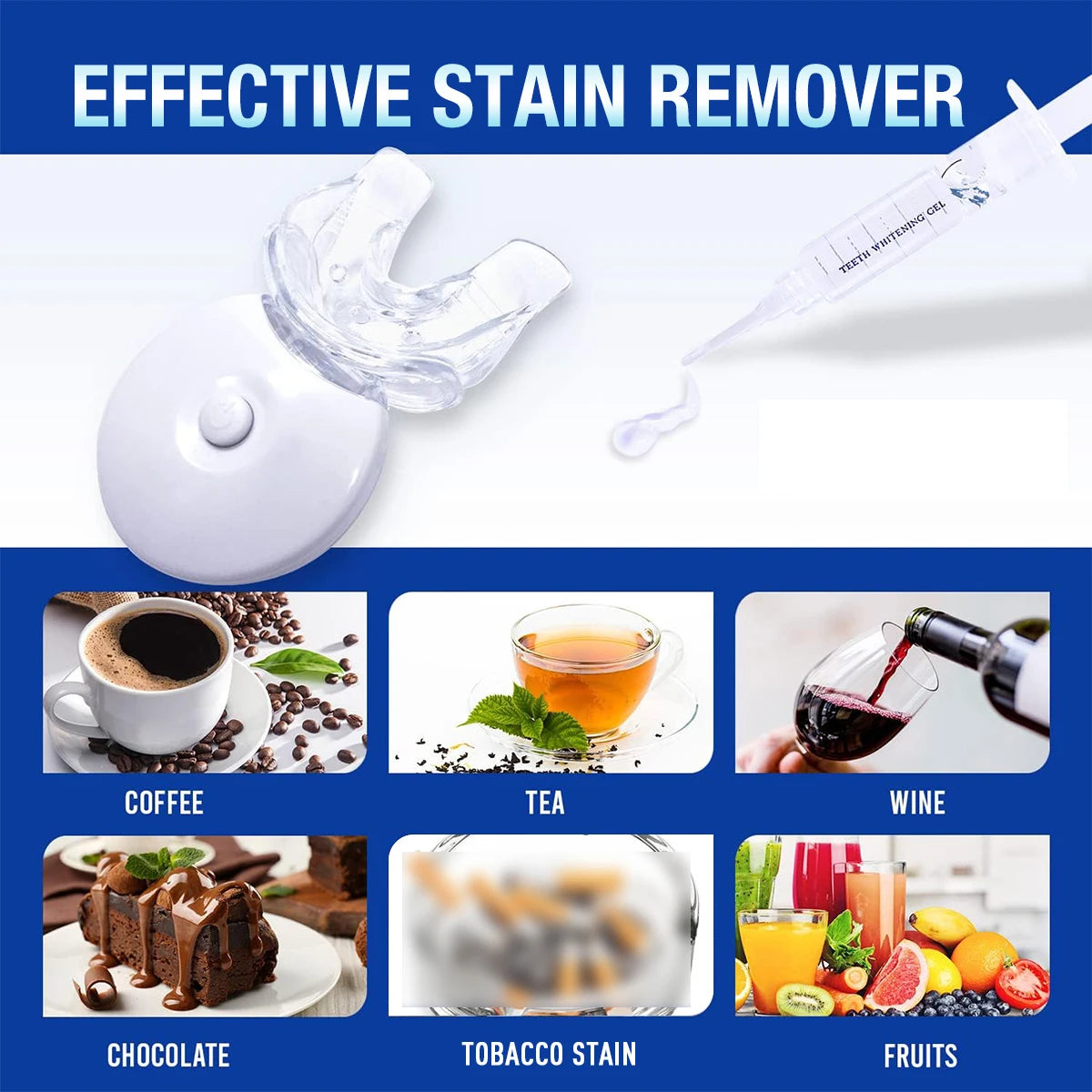 Teeth Whitening Kit &ndash; 5X LED Light Technology