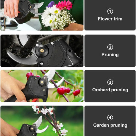 Brushless Cordless Pruner 25mm 1200W 21V Bonsai Power Tool