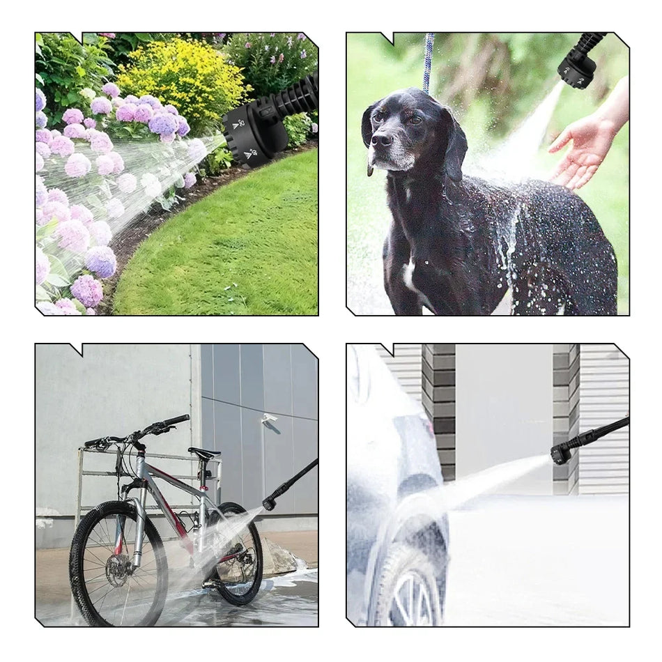200Bar 6 IN 1 Fırçasız Elektrikli Araç Yıkama Kablosuz Bahçe Köpük Jeneratörü Temizlik Makinesi 18V-21V Pil İçin