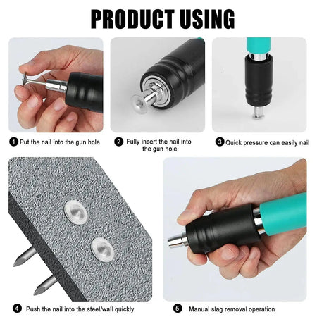 Mini Manual Steel Nail Gun &ndash; Three Stage Pressure Control