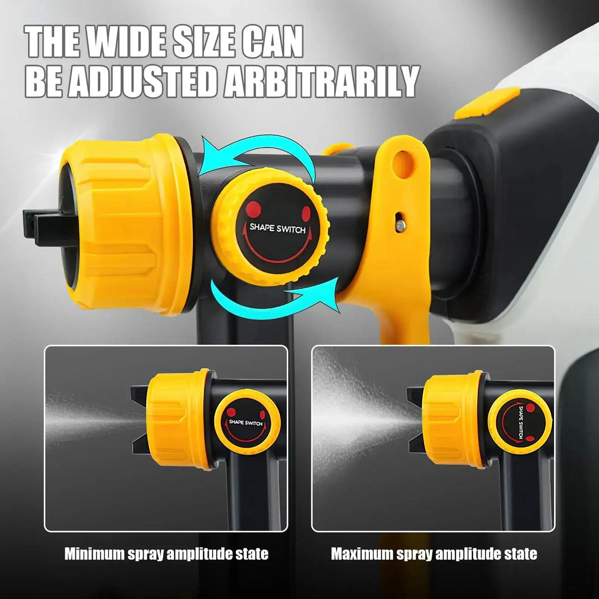 1000W Electric Paint Sprayer 1200ml Three Spray Modes DIY