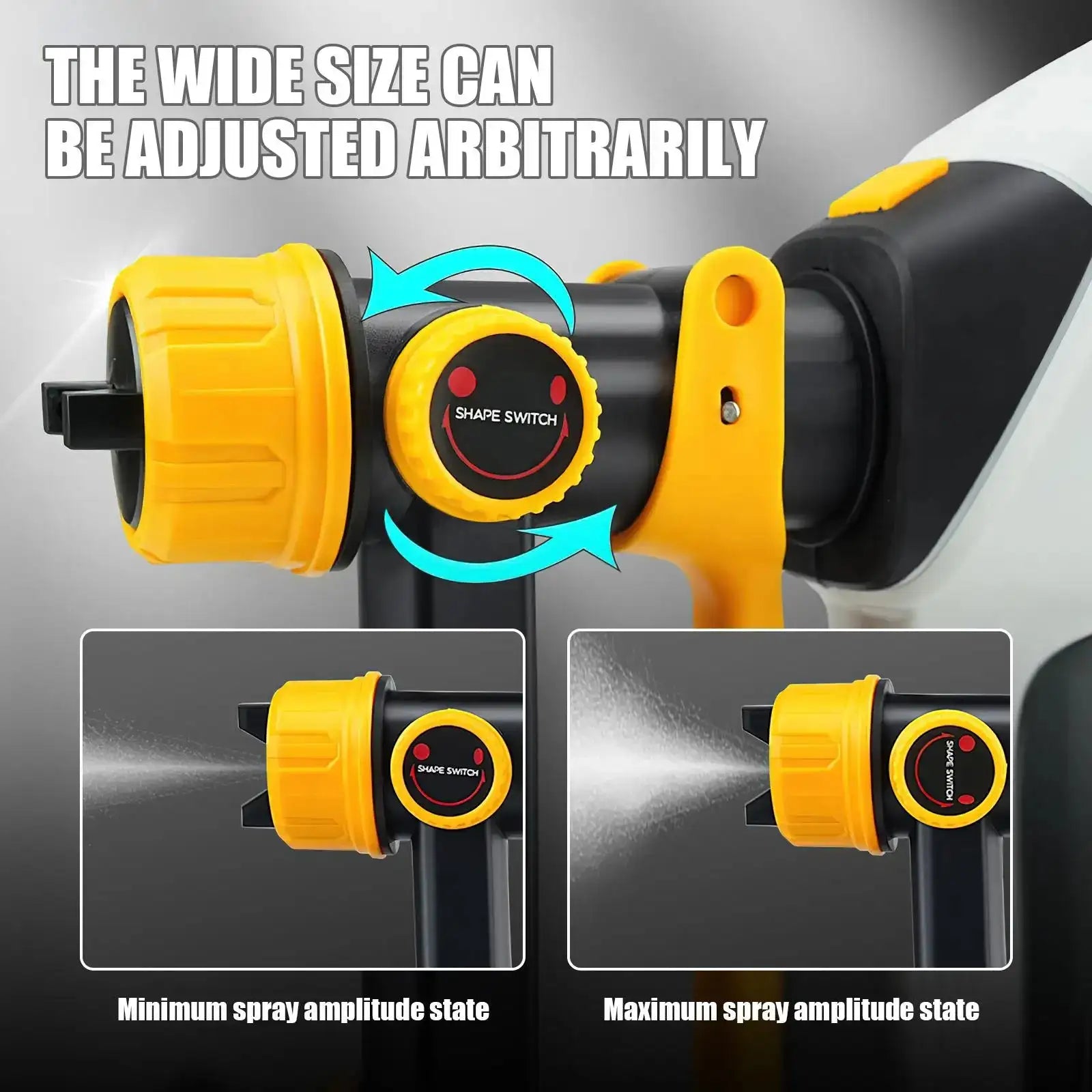 1000W Electric Paint Sprayer 1200ml Three Spray Modes DIY