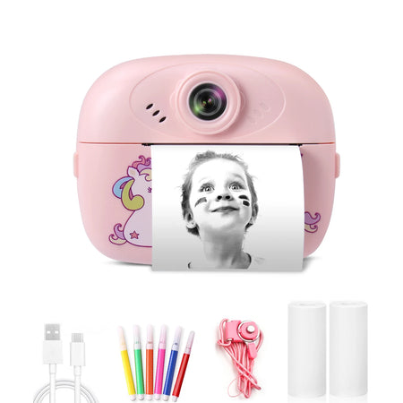 57mm Children's Mini Thermal Print Camera &ndash; Instant Prints 2 roll paper set 1