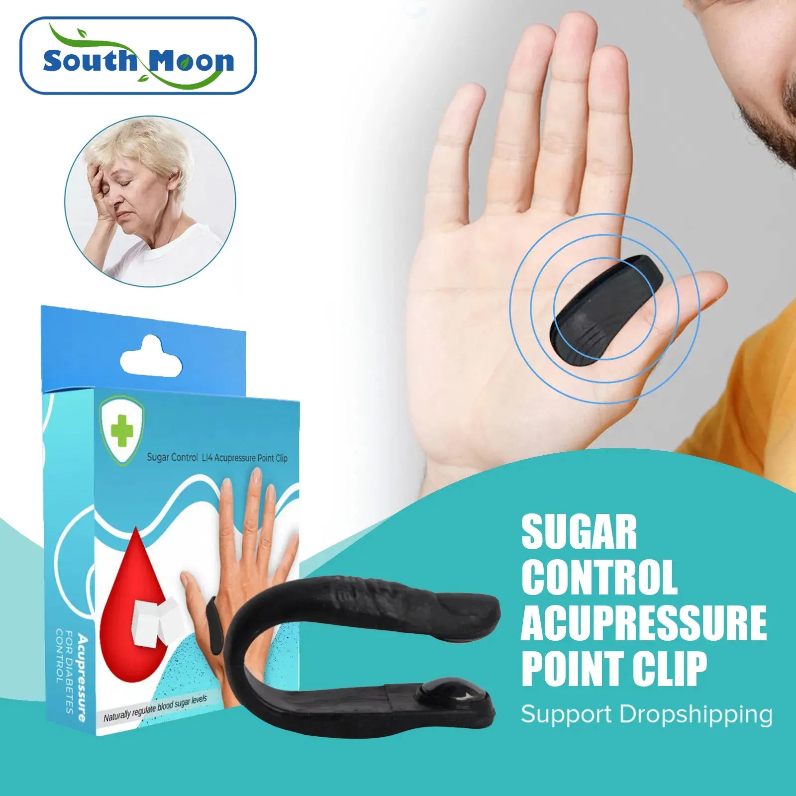 Sugar Control Acupressure Point Clip &ndash; Natural Blood Glucose Relief