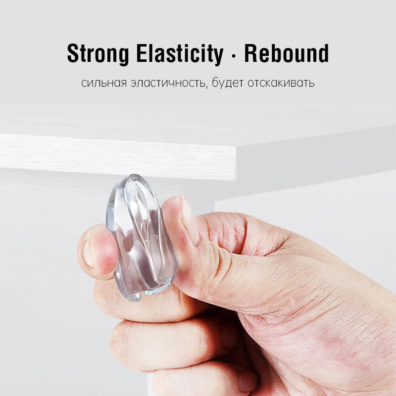 Pachet de 4 protecții de colț din silicon KAK pentru siguranța copiilor