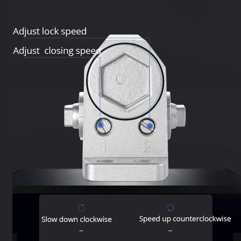 KAK Дверной доводчик 2 пружины гидравлический буфер регулируемая скорость