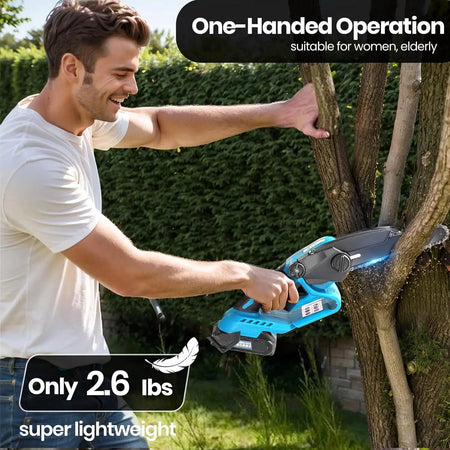 6 Inch Mini Cordless Chainsaw For Pruning Power 21V 850W