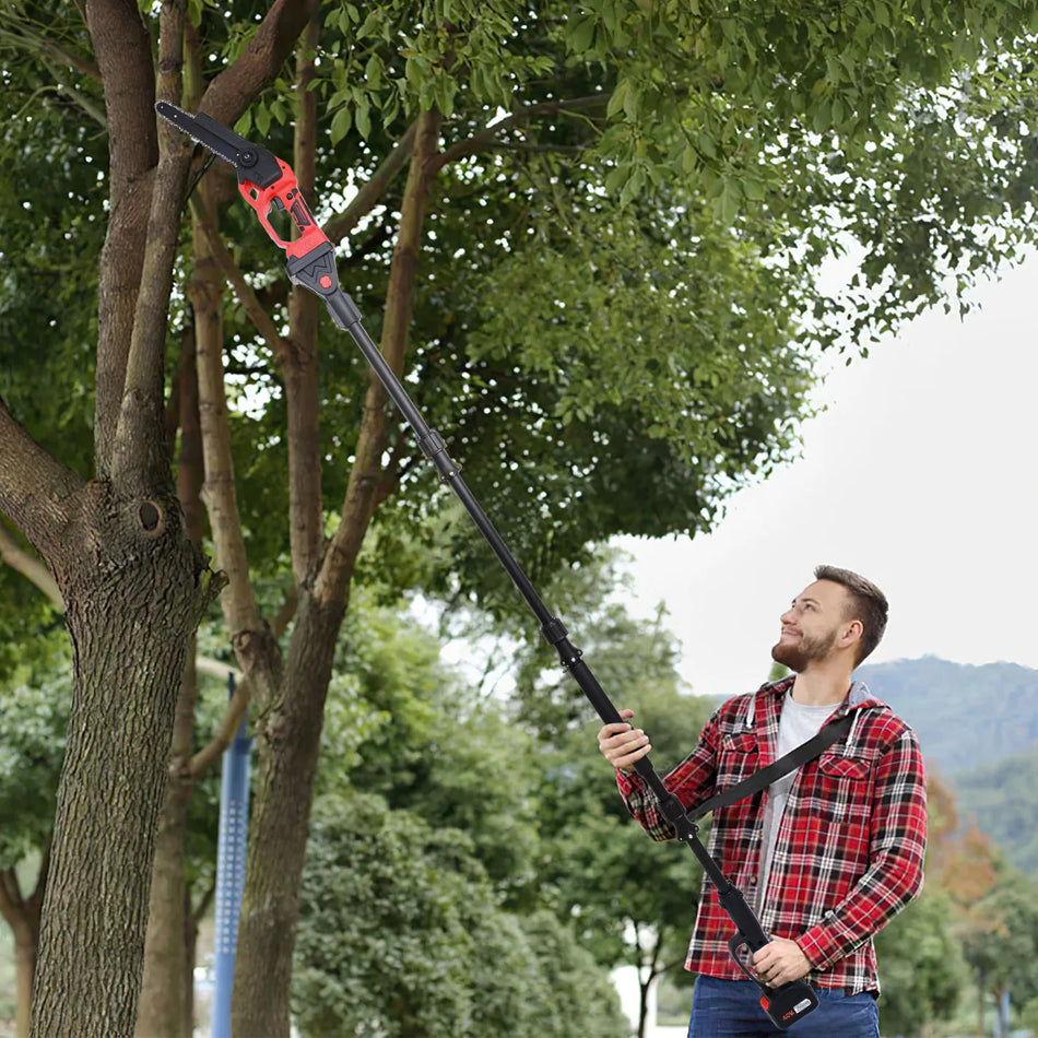 3 I 1 Børsteløs Teleskopisk Elektrisk Stangkædesav 18V