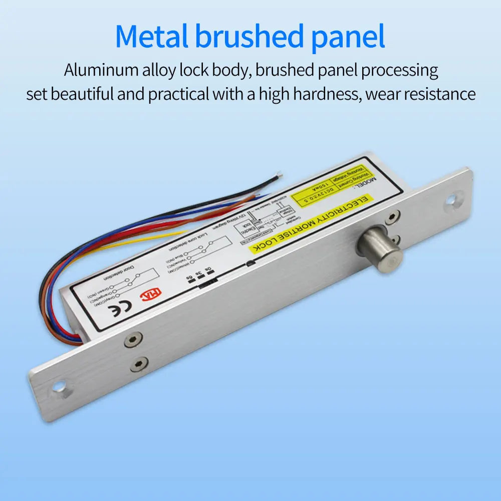 DC12V NC NO Drop Bolt Lock - Magnetic Solenoid Mortise Latch