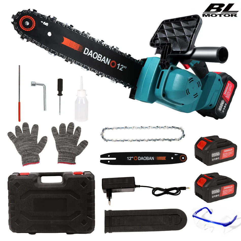 12 tuuman harjaton moottorisaha akku – Makita 18V yhteensopiva