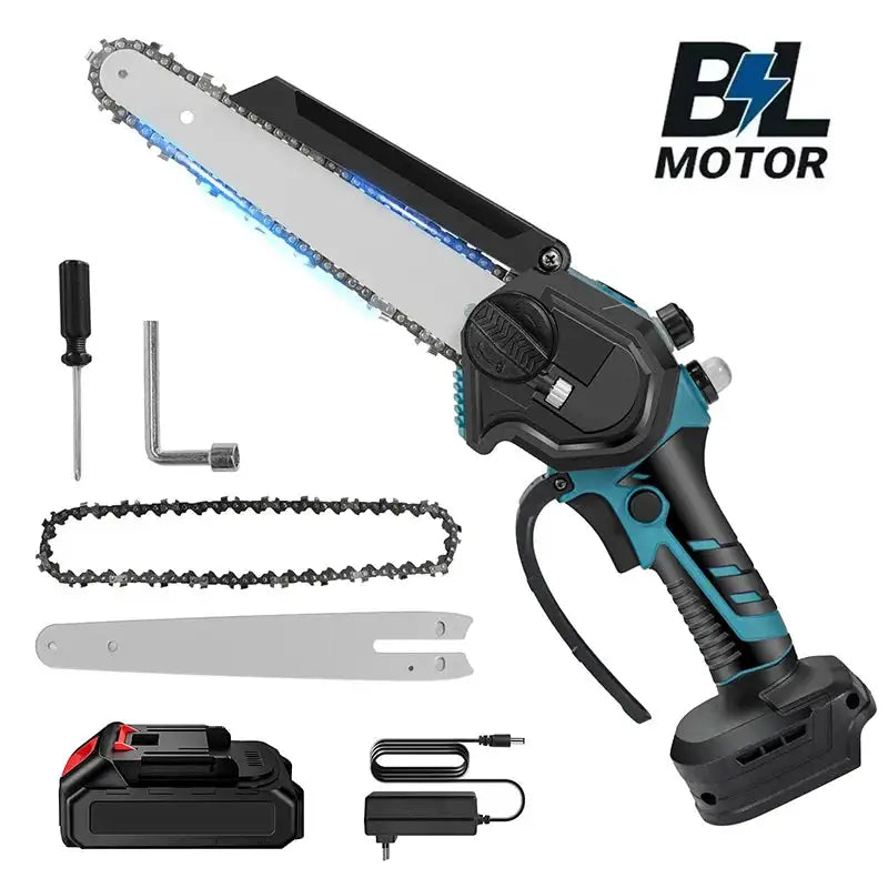 8 Inch Brushless Cordless Chainsaw Pruning Saw Makita 18V With 1XBattery / france