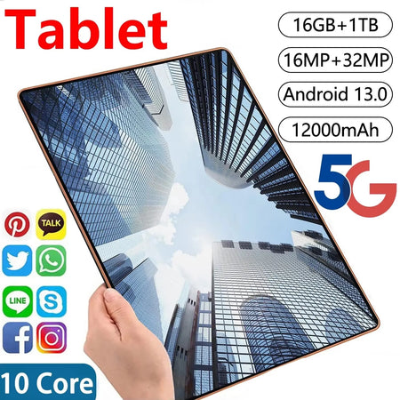 2025 5G Tablet Android 13 10.36 16GB 1TB &ndash; All Day Battery