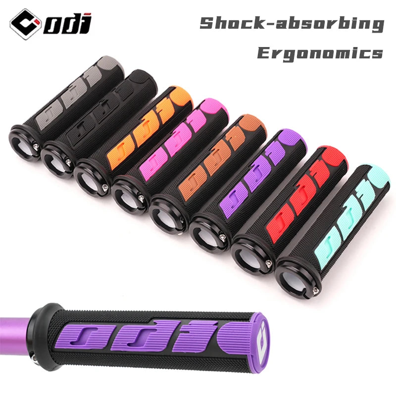 ODI mountainbikehandtag med halkskydd och stötdämpande lås för downhill offroad BMX