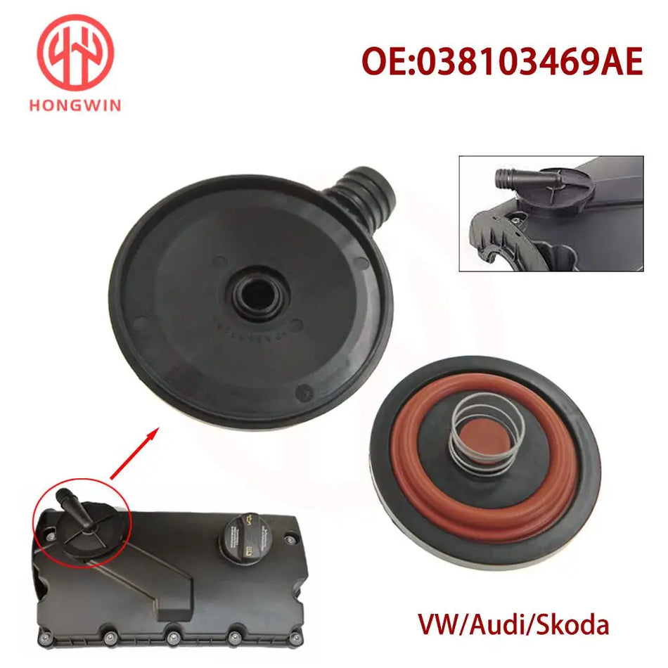 Kit de reparare a capacului valvei PCV cu membrană pentru VW Transporter T5