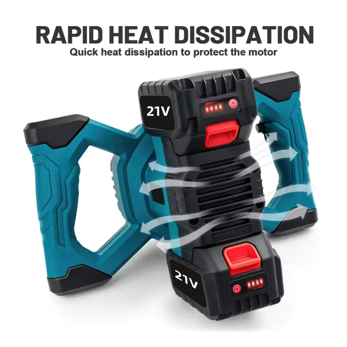 Brushless Cordless Concrete Mixer 6 Speed For Makita 18V