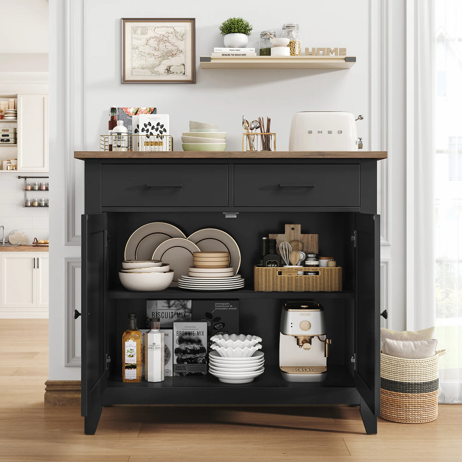 Getone Κουζίνας Παρθένος Με Πλάκα Εργασίας Και 2 Συρτάρια