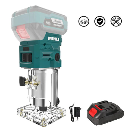 Cordless 800W Wood Router Makita 18V Battery Aluminum Body With 1XBattery / spain