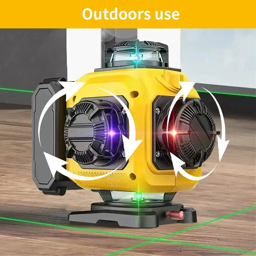 16 Lines 4D Laser Level Remote 360 Degree Horizontal
