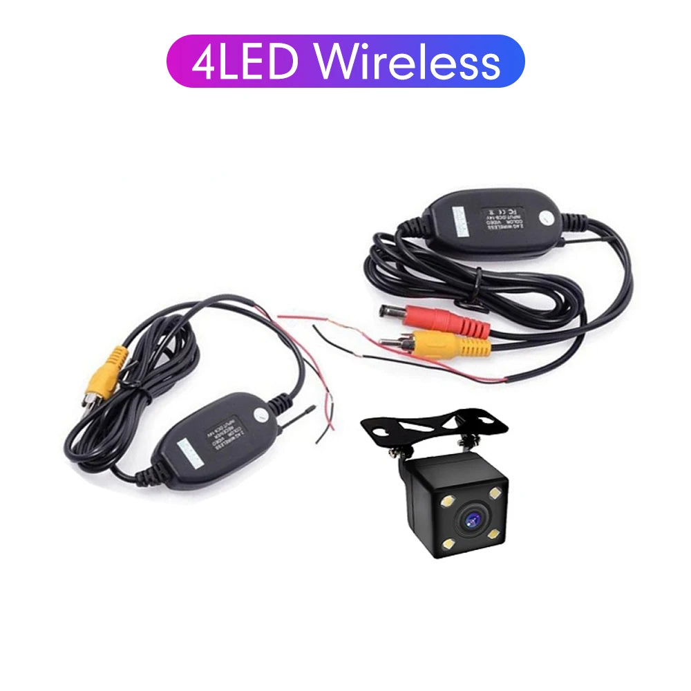 Universal Car Rear View Camera 4LED Wireless