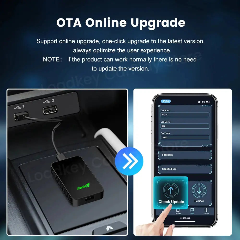 CarlinKit CPC200 2Air Wireless CarPlay Android Auto Adapter