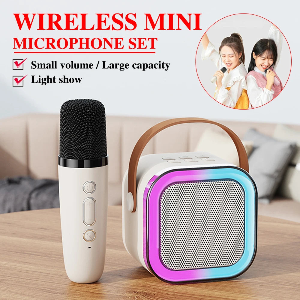 Professional Singing Bluetooth Column Speaker with Wireless Microphone