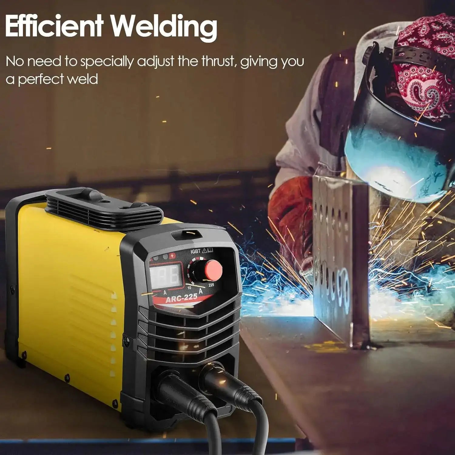 3500W 225A Welding Machine All Copper Transformer Bivoltage Pass Transformer Inverter DC 220V Welder Equipment