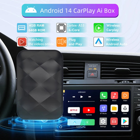 Three In One Android14 CarPlay Dongle &ndash; Plug and Play