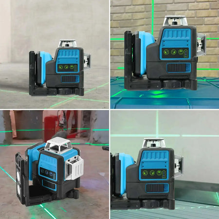 12Line 3D Green Laser Level Self Leveling 360 Degree
