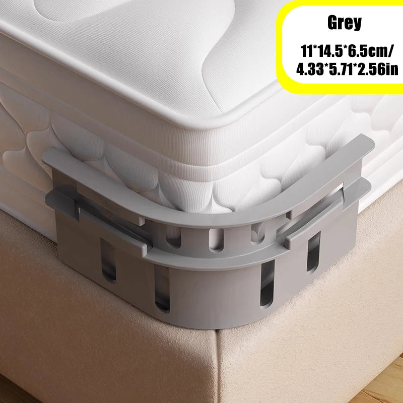 Neat Sheets 4PCS Invisible Bed Sheet Holder Clips - No Slip, Needle-Free, Secure Bedding Fasteners Gery 4pcs