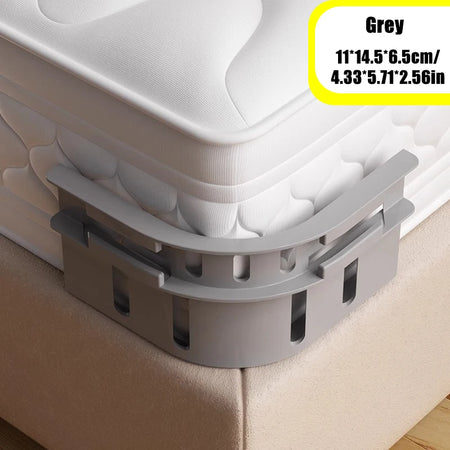 Neat Sheets 4PCS Invisible Bed Sheet Holder Clips - No Slip, Needle-Free, Secure Bedding Fasteners Gery 4pcs