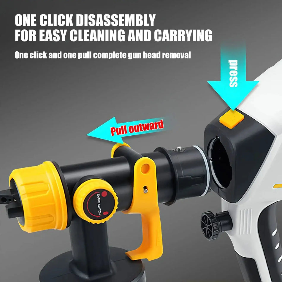 1000W Electric Paint Sprayer 1200ml Three Spray Modes DIY