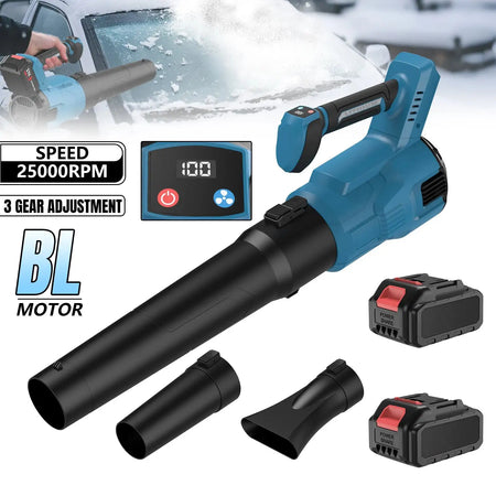 Brushless 3 Gear Cordless Air Blower For Makita 18V Battery With 2&times;Battery / spain