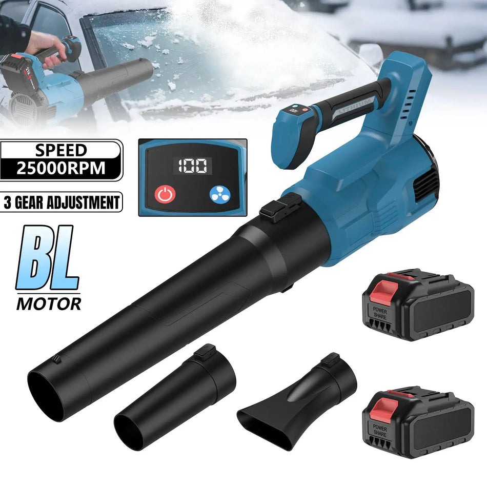 Brushless 3 Gear Cordless Air Blower For Makita 18V Battery With 2&times;Battery / spain