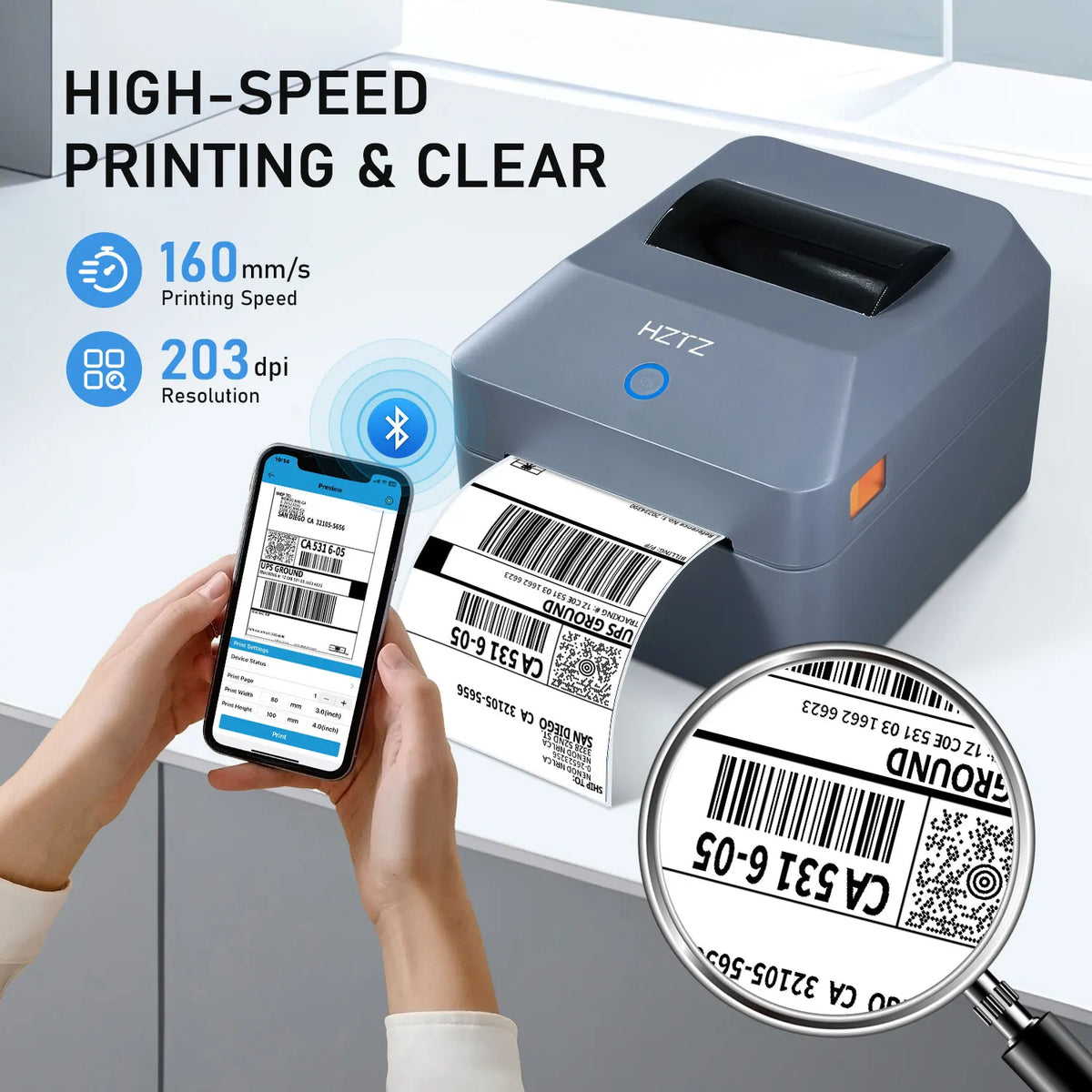 T40 4inch Shipping Label Printer &ndash; High Speed 40ppm