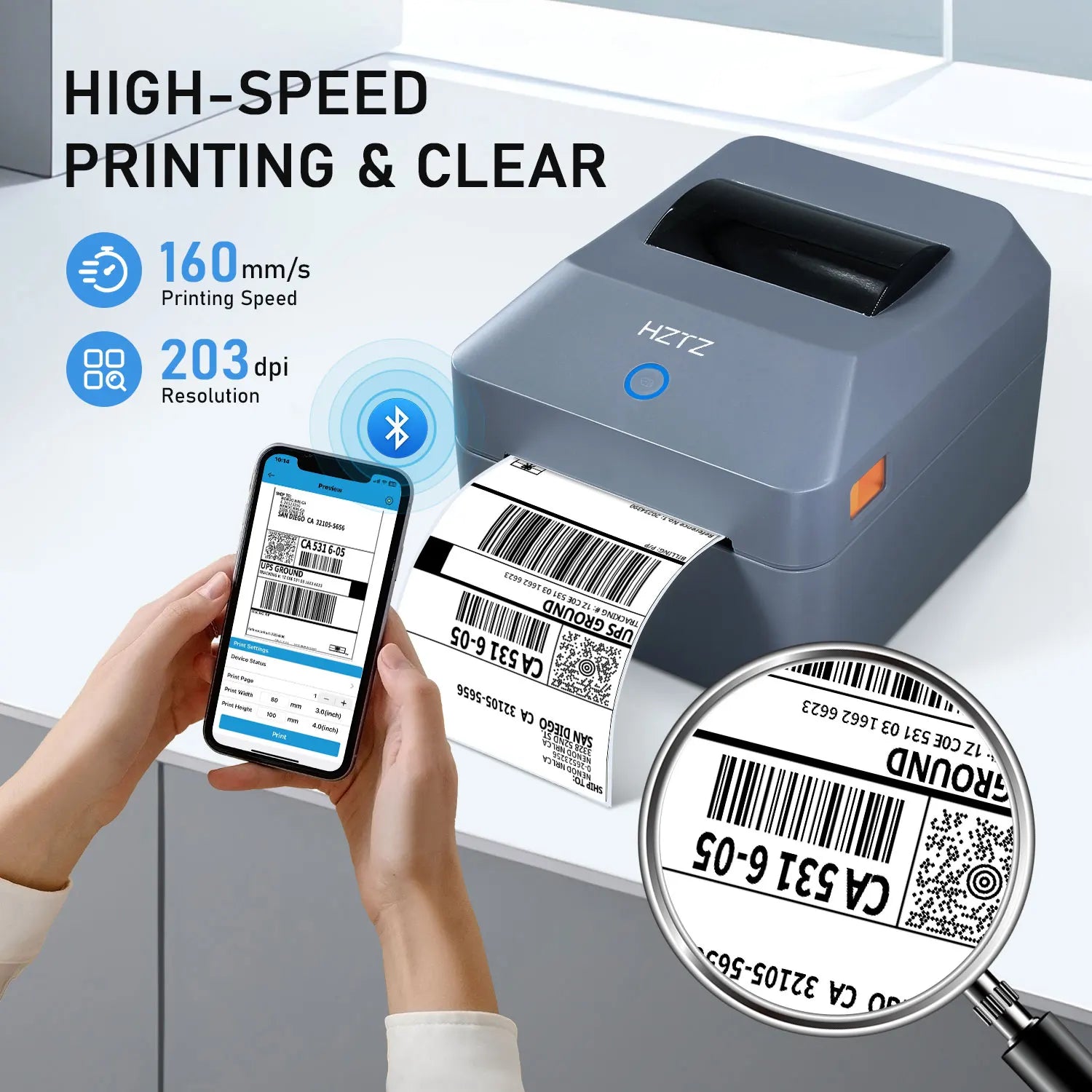 T40 4inch Shipping Label Printer &ndash; High Speed 40ppm