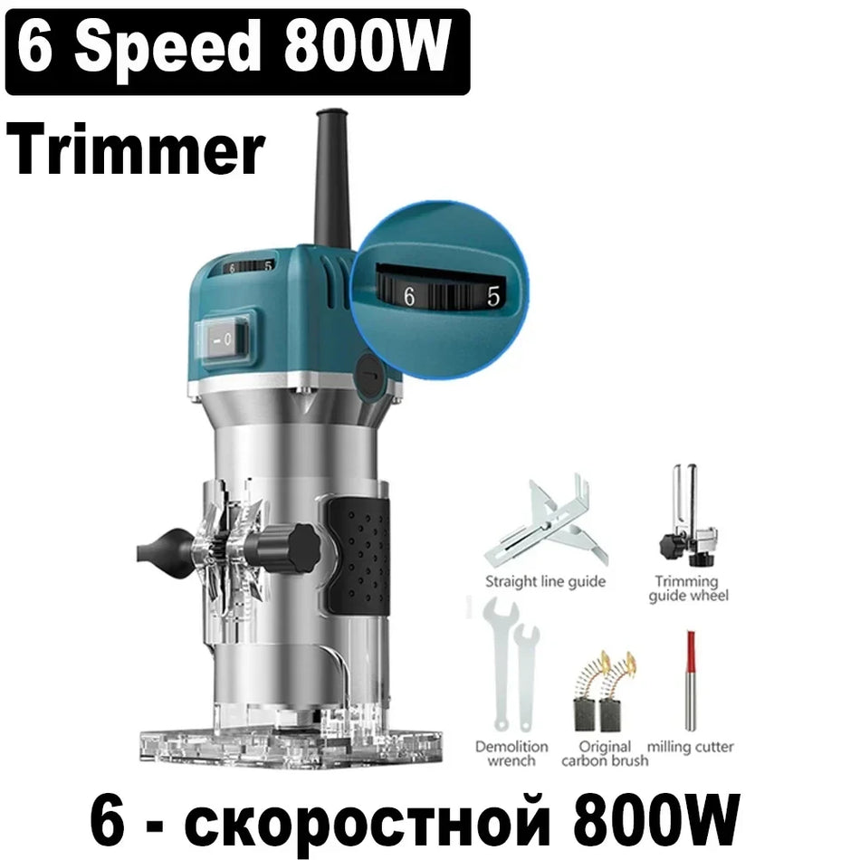 6-Gang 800W Elektrische Schneidemaschine – Hoher Drehmoment