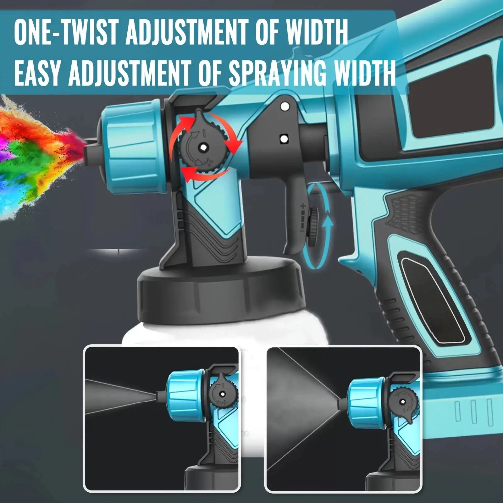 1000ML Cordless Electric Spray Gun &ndash; High Speed Portable