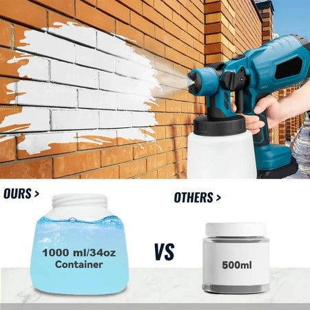 Cordless HVLP Paint Sprayer 1000ml For Makita 18V Battery