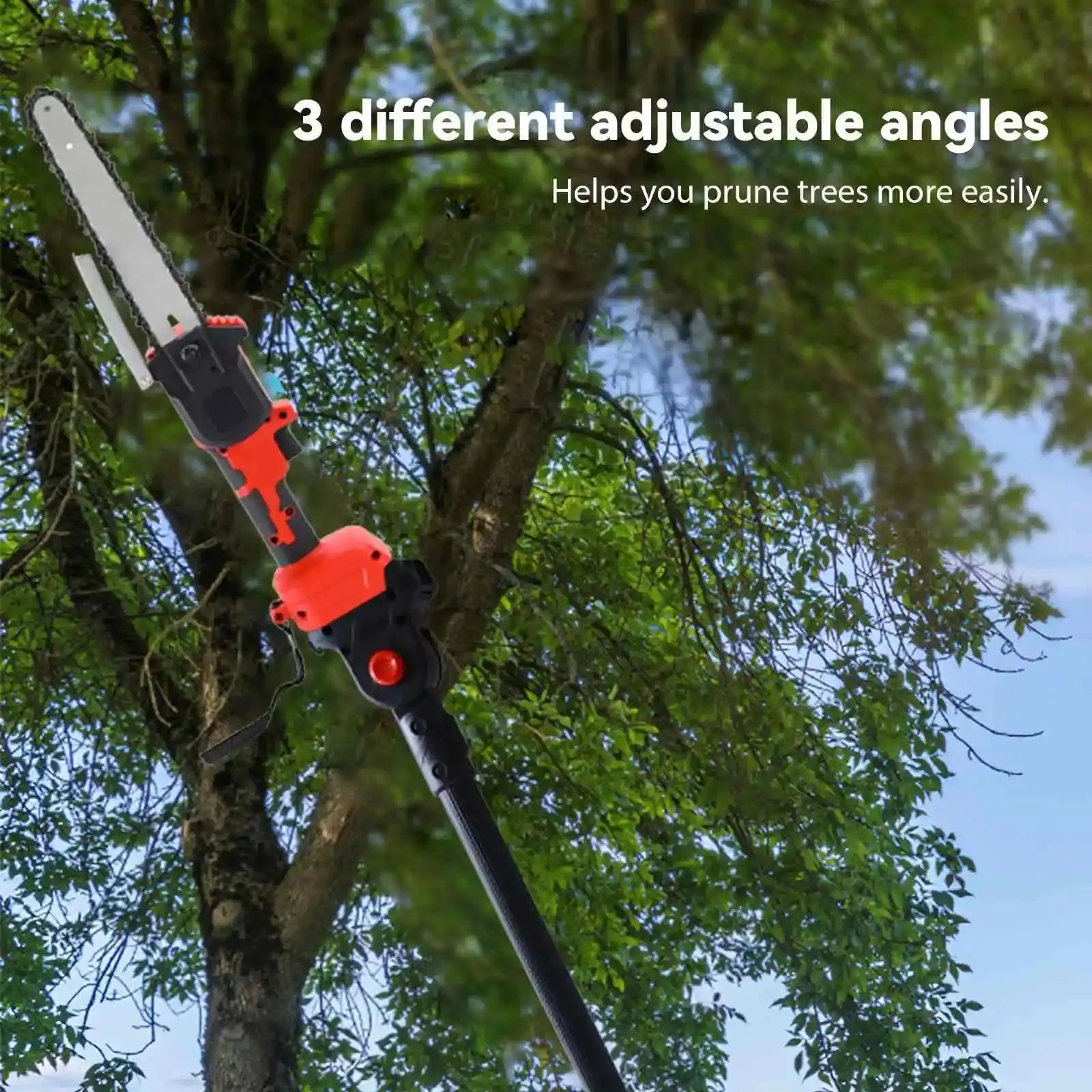 8 Inch Brushless Telescoping Pole Saw Cordless Pruning 18V