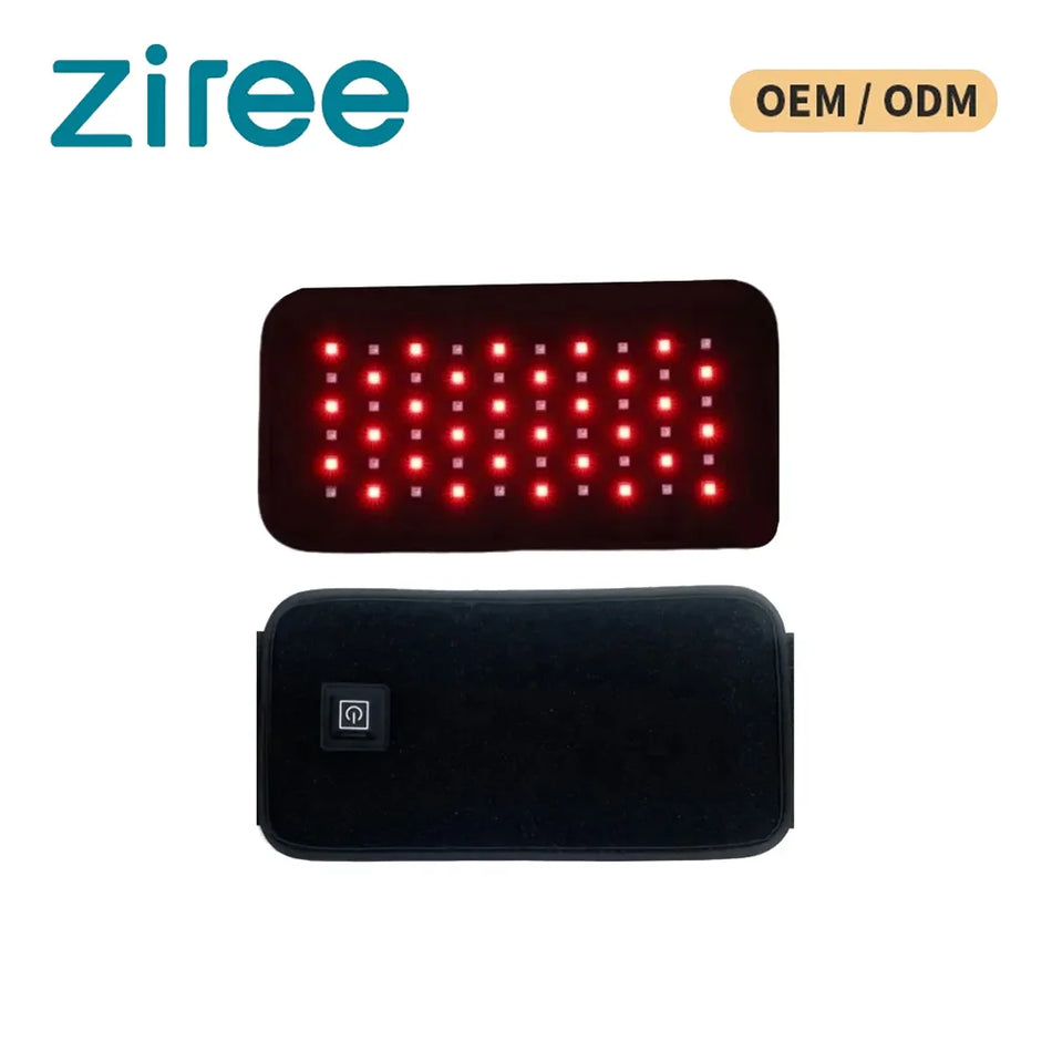 Ζώνη Θεραπείας με 60 LED Κόκκινο Φως για Ανακούφιση Πόνου στην Πλάτη Υπέρυθρη Επίδεση 27 επί 14 εκ Ύφασμα και Πλαστικό