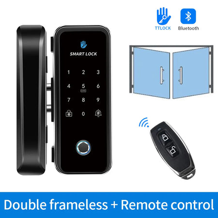 HY-TT668S &ndash; Smart Wooden Glass Door Lock With Bluetooth double remot control