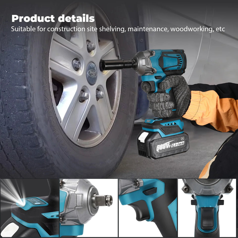 1200Nm Bežični Udarni Ključ 1/2 Inča Makita 18V