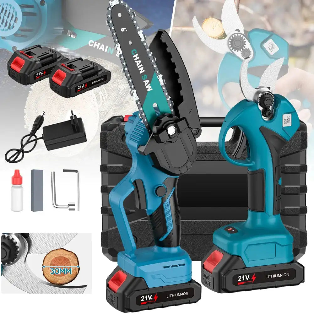 6 Inch Electric Chainsaw Telescoping Pole Pruner Garden