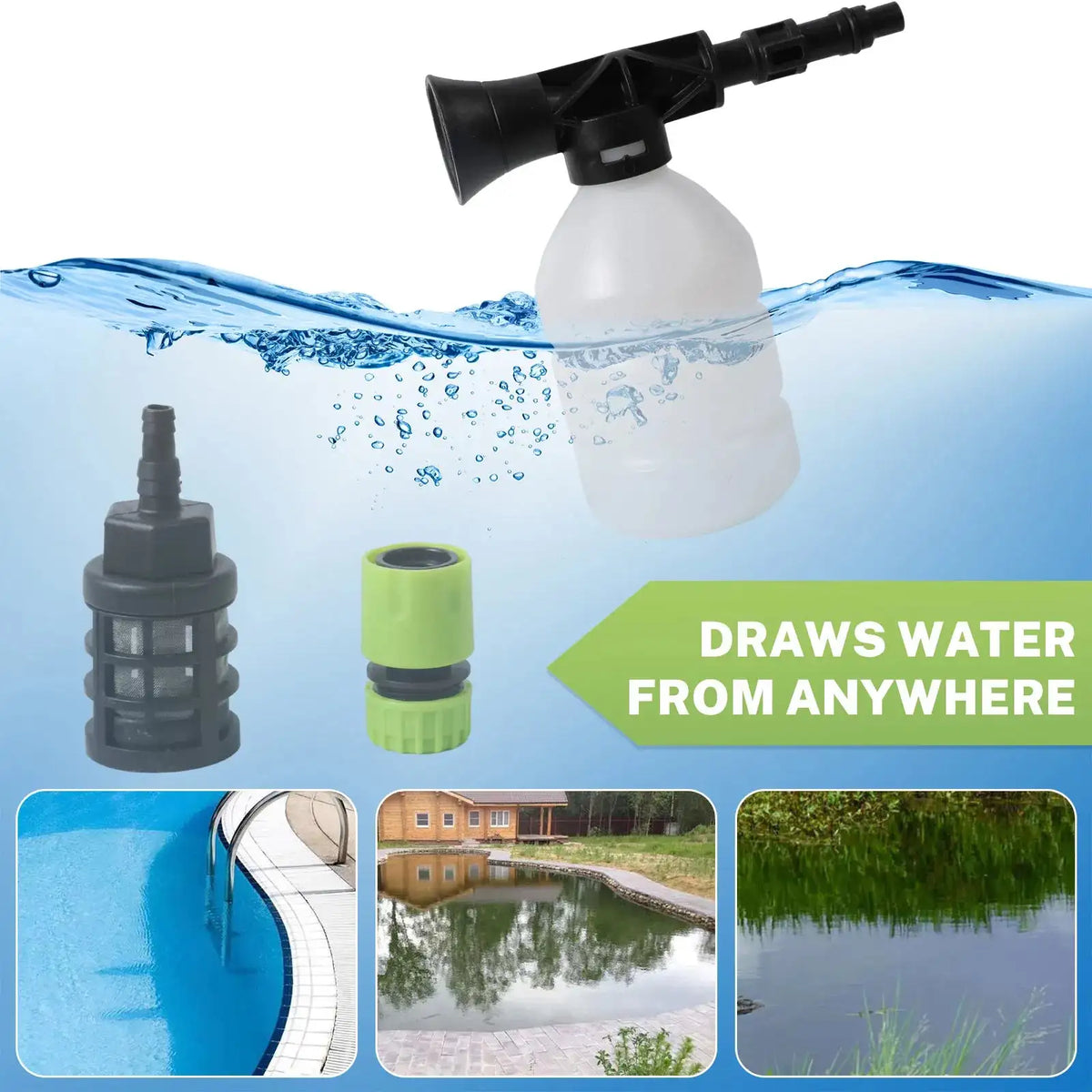 Cordless 3000W High Pressure Washer 200 Bar Digital Display