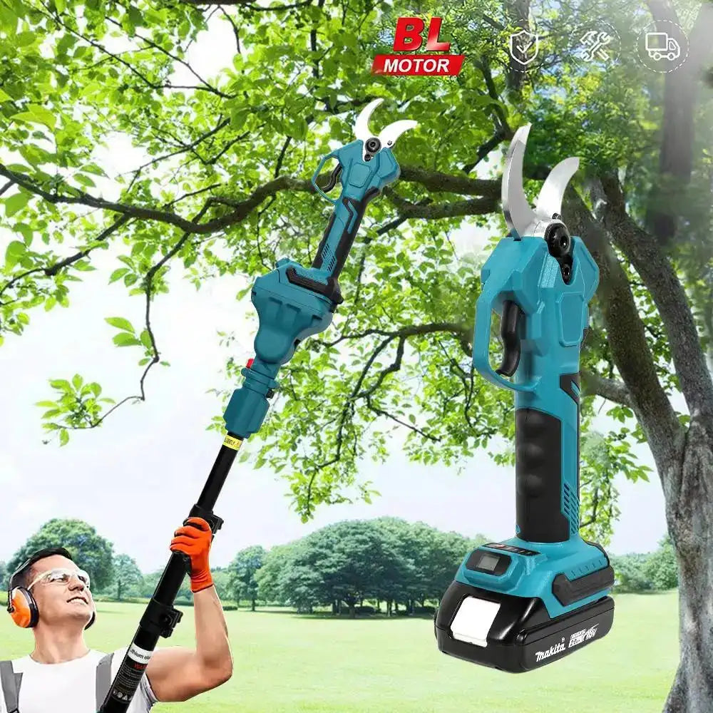 3500W Brushless Cordless Pruner 40mm Cut For Makita 18V