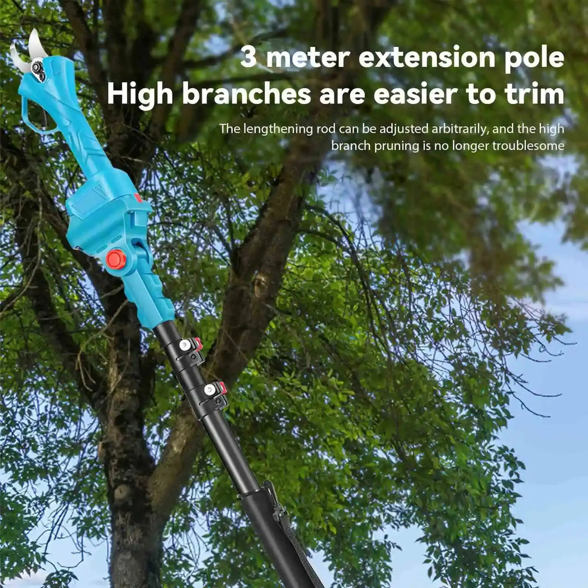 Brushless Electric Chainsaw 2.5m Telescoping Pole Pruning