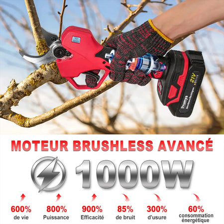 1000W Brushless Cordless Pruning Shears 5cm For Makita 18V