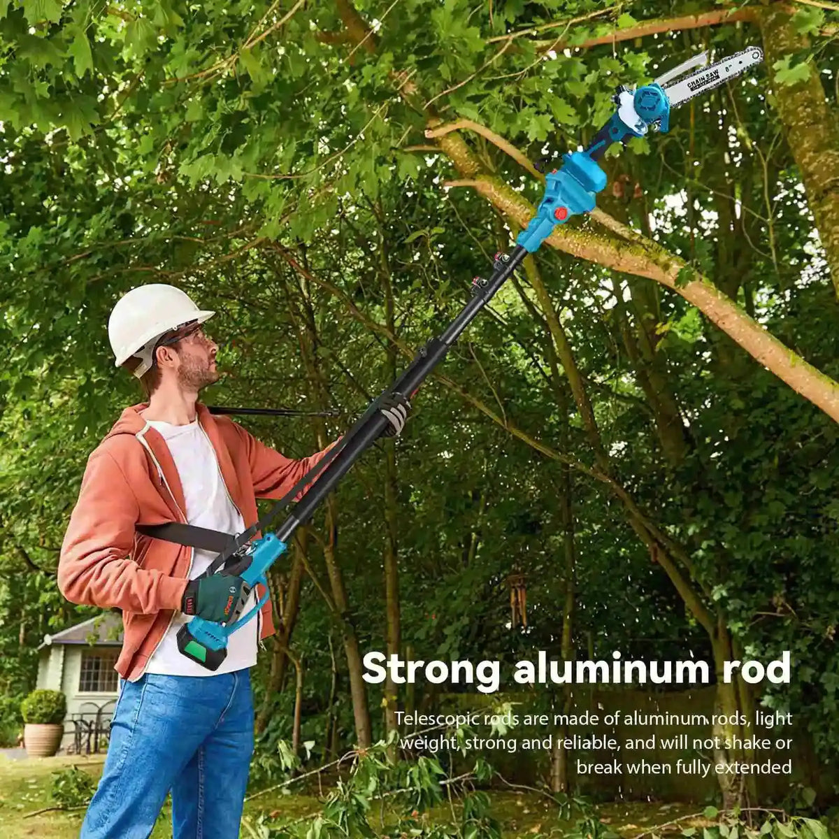 Brushless Electric Chainsaw 2.5m Telescoping Pole Pruning